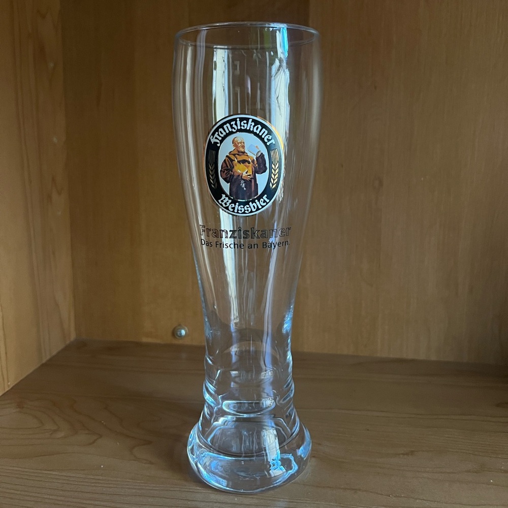 Franziskaner Weissbier German
Pilsner Glass Herb Germany‎ 9 3/4"